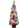 Lpitoy Mini Christmas Tree Decoration with Wooden and Wool Felt Details view 1