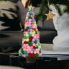 Lpitoy Mini Christmas Tree Decoration with Wooden and Wool Felt Details view 3