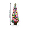 Lpitoy Mini Christmas Tree Decoration with Wooden and Wool Felt Details view 4