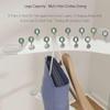 Adjustable Floor-to-Ceiling Garment Rack with 2 Tiers for Indoor Use view 3