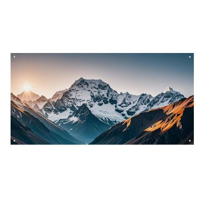 Large Personalized Mountain Compass Banner, 300D Polyester