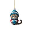 Christmas Kitty Hanging Ornament view 1