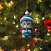 Christmas Kitty Hanging Ornament view 2