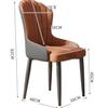 Classic Versatile Dining Chairs, Set of 4, Upholstered Lounge Chairs with High Backrests and Metal Legs view 2
