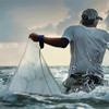 Sefdrert Saltwater Cast Net for Bait and Fish, 1.5 m Radius view 2