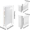 CONGRUI Narrow Storage Cabinet for Small Gaps, 4-Drawer Tower with 2 Casters, Bathroom Side Cabinet (Tissue) view 2