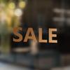 INDIGOS UG Storefront Window Sticker Sale - Copper - 80 cm - Custom Business Sign view 2