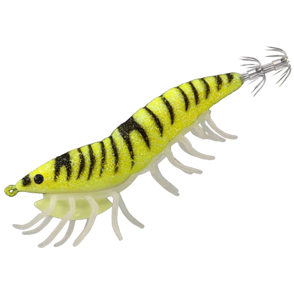 LYEAA Luminous Soft Shrimp Squid Fishing Lure with Double-Layer Hooks