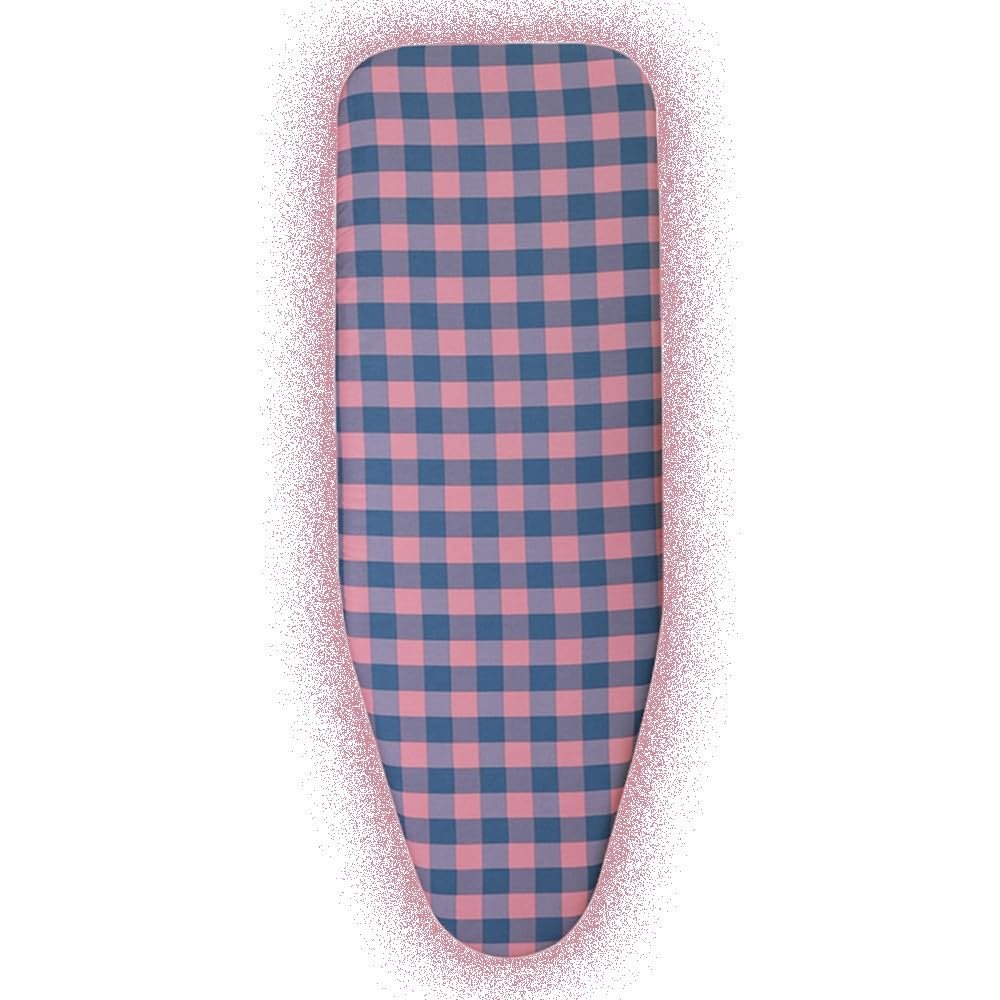 QTWLG Tabletop Ironing Board Cover, Cotton Replacement Cover with Padding, Adjustable Drawstring Ironing Pad (Pink, 43 x 15 in / 110 x 40 cm)