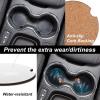 Car Coasters, 4-Pack, Trees Under the Starry Night, Non-Slip Rubber Cup Holder Inserts view 3