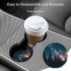 Car Coasters, 4-Pack, Trees Under the Starry Night, Non-Slip Rubber Cup Holder Inserts view 4