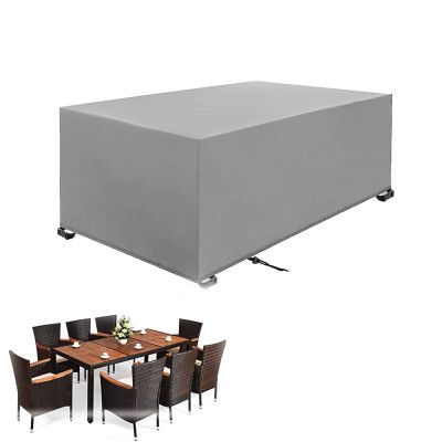 Outdoor Furniture Cover 200 x 130 x 60 cm, Waterproof 420D Oxford Fabric, Silver