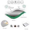 Outdoor Furniture Cover 200 x 130 x 60 cm, Waterproof 420D Oxford Fabric, Silver view 3