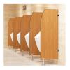 Wooden Men's Urinal Privacy Partition for Public Restrooms, 45 x 120 cm, Brown view 1