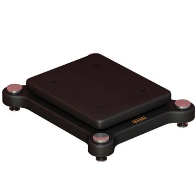 Subwoofer Isolation Stand, Audio Amplifier Stand, Desktop Speaker Riser with Double-Layer Base Supports and Fixed Copper Spikes