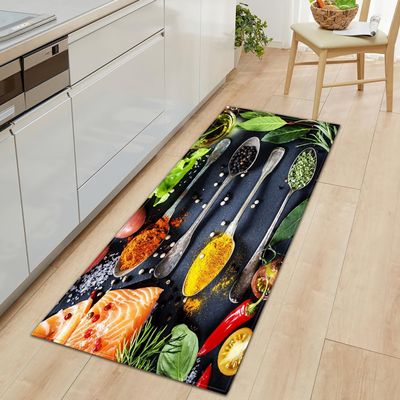 XQKXHZ Kitchen Runner Rug, Washable Non-Slip, D2, 60 x 180 cm / 24 x 71 in