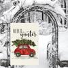 RMXJKIIU Hello Winter Christmas Garden Flag, Double-Sided, 45.7 x 30.5 cm view 2