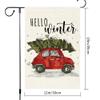 RMXJKIIU Hello Winter Christmas Garden Flag, Double-Sided, 45.7 x 30.5 cm view 3