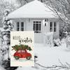 RMXJKIIU Hello Winter Christmas Garden Flag, Double-Sided, 45.7 x 30.5 cm view 4