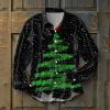 Men's Christmas Shirt, Long Sleeve, Snowflake Print view 4