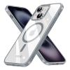 Cool Magnetic Protective Case for iPhone 16, Silver Rim view 2