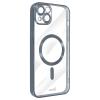 Cool Magnetic Protective Case for iPhone 16, Silver Rim view 3