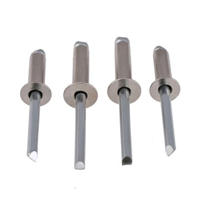304 Stainless Steel Open Rivets, Round-Head Rivets, Decorative Nails, Hollow Rivets M3.2/M4 (20 pcs)