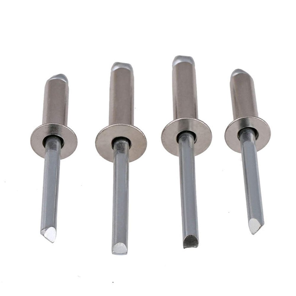 304 Stainless Steel Open Rivets, Round-Head Rivets, Decorative Nails, Hollow Rivets M3.2/M4 (20 pcs)