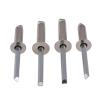 304 Stainless Steel Open Rivets, Round-Head Rivets, Decorative Nails, Hollow Rivets M3.2/M4 (20 pcs) view 1