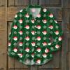 Men's Christmas Shirt with Snowflake Print, Long Sleeve Button-Up Top view 4