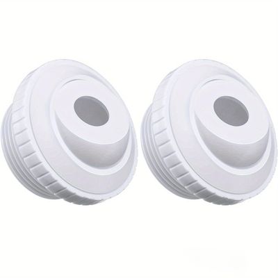 snowzhi Hydrostream Pool Jets, Directional Flow, 3/4-Inch Opening, 1-1/2-Inch MIP Thread, White SP1419D Inlet Fittings, 2-Pack