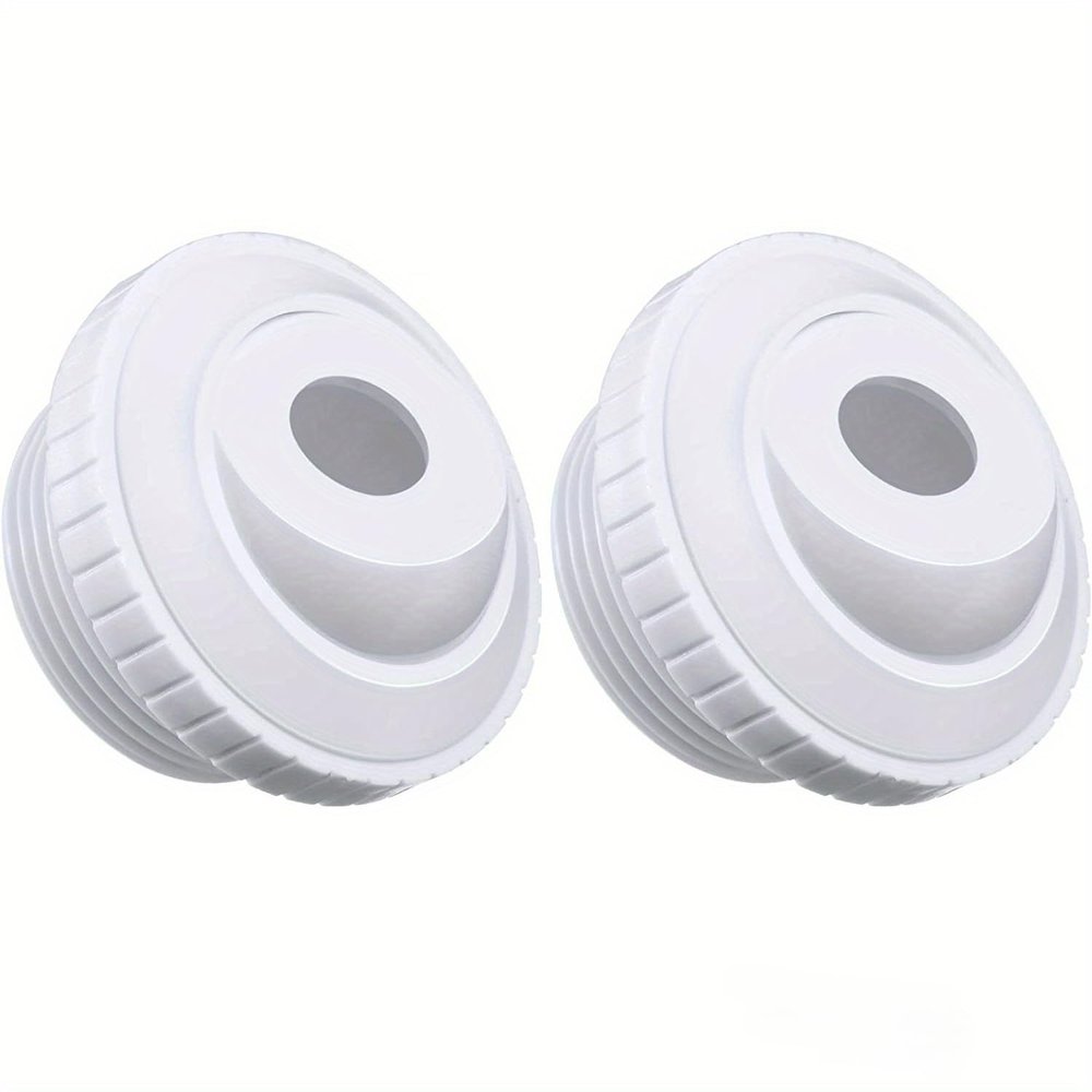 snowzhi Hydrostream Pool Jets, Directional Flow, 3/4-Inch Opening, 1-1/2-Inch MIP Thread, White SP1419D Inlet Fittings, 2-Pack