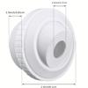 snowzhi Hydrostream Pool Jets, Directional Flow, 3/4-Inch Opening, 1-1/2-Inch MIP Thread, White SP1419D Inlet Fittings, 2-Pack view 3