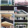 HEFJIAYCIQ Balcony Privacy Screen, HDPE, Black, 100 x 450 cm view 4
