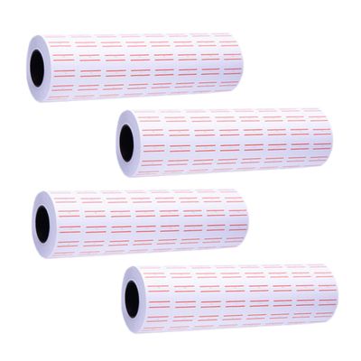 Self-Adhesive White Price Label Paper, 40 Rolls