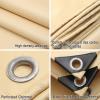 Waterproof Tarp with Grommets, 2.8 x 4.5 m, UV-Resistant, Beige view 2