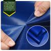 Premium Waterproof Tarp with Eyelets, 1 x 2.2 m, Reinforced Corners, Extra-Thick Polyethylene, Blue view 4
