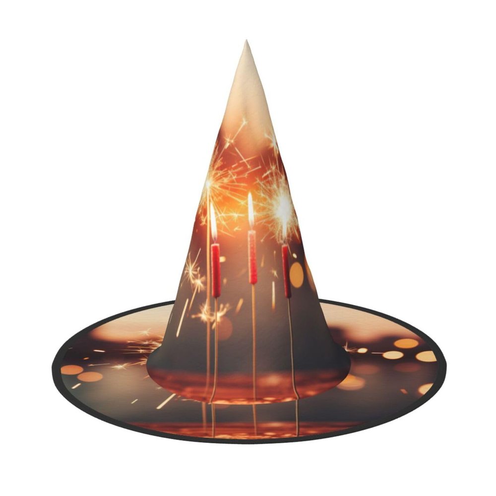 BREAUX Fireworks Print Flag Halloween Hat for Family Theme Parties