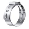 10-Pack 304 Stainless Steel Single-Ear Hose Clamps, Assorted Sizes, Stepless Crimp-O Clips (7.8/9.5 mm) view 1
