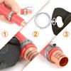 10-Pack 304 Stainless Steel Single-Ear Hose Clamps, Assorted Sizes, Stepless Crimp-O Clips (7.8/9.5 mm) view 4