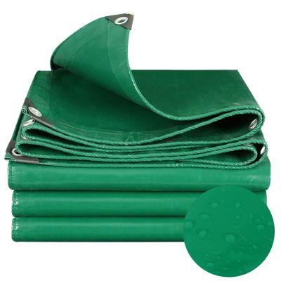 Extra-Thick Green Polyethylene Tarp, 1.2 x 2.5 m, UV-Resistant, Tear-Resistant, Lightproof, Waterproof