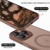 YUANDMI iPhone 13 Pro Max Case with MagSafe Compatibility, Magnetic Slim Matte Case, Brown view 2