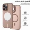 YUANDMI iPhone 13 Pro Max Case with MagSafe Compatibility, Magnetic Slim Matte Case, Brown view 4
