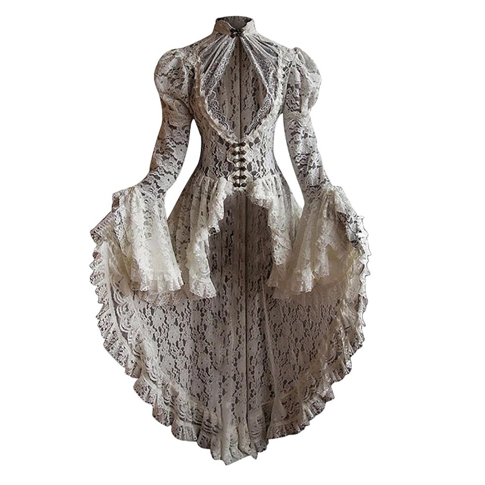 Victorian Lace Renaissance Dress for Women