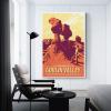 YQCQCS Goblin Valley State Park Utah Vintage Hoodoos Canvas Wall Art Poster view 3