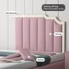 JYHHGDS 3D Collision-Protection Wall Padding, Waterproof PU Headboard Wall Stickers, Padded Decorative Wall Panels for Bedroom, Living Room, Hotel, Pink, 180 x 80 cm view 2