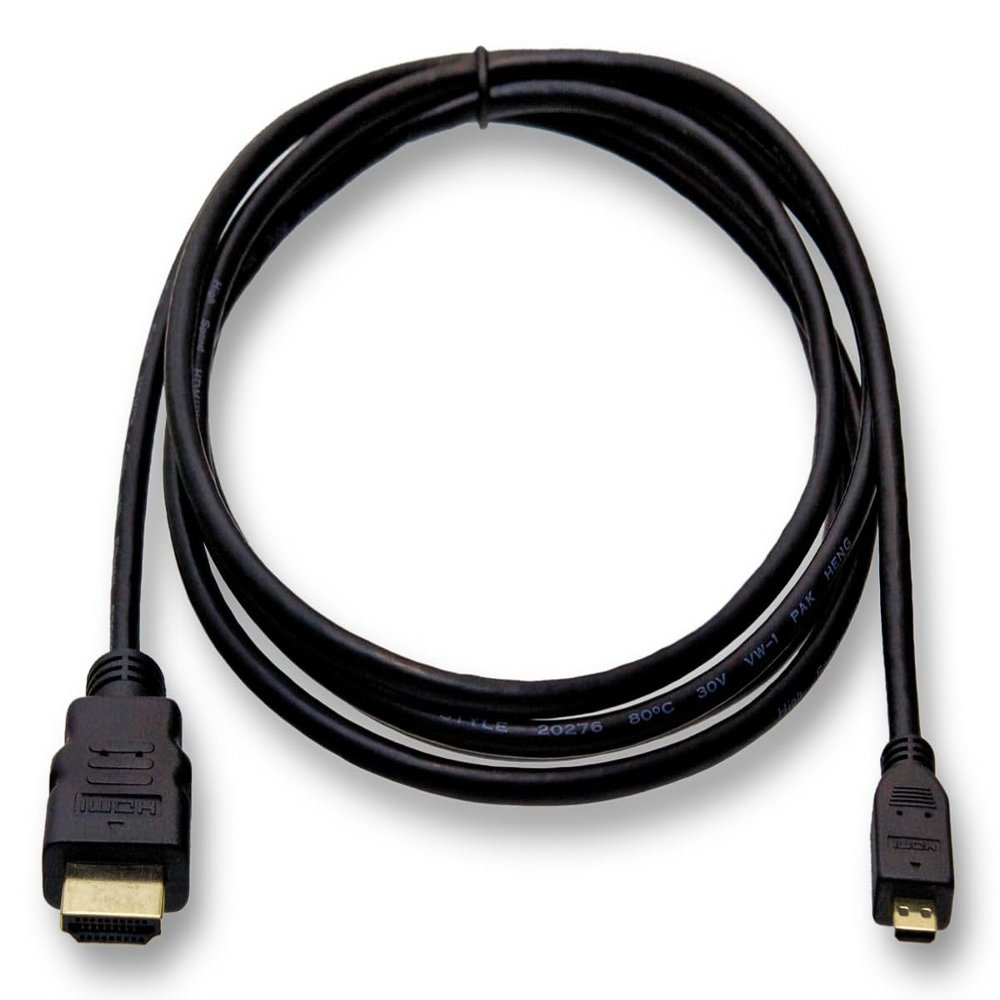 SvediTec HDMI Cable Compatible with Panasonic Lumix DC-FZ82D, Micro HDMI D, 3 m