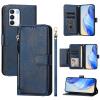 Rfvzubemok Case for Oppo A55s 5G, PU Leather Wallet Cover with Card Holder, Magnetic Closure, Stand, Blue view 1