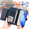 Rfvzubemok Case for Oppo A55s 5G, PU Leather Wallet Cover with Card Holder, Magnetic Closure, Stand, Blue view 4