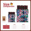 Tropical Floral Print Drawstring Gift Bags for Birthdays, Weddings and Christmas view 4